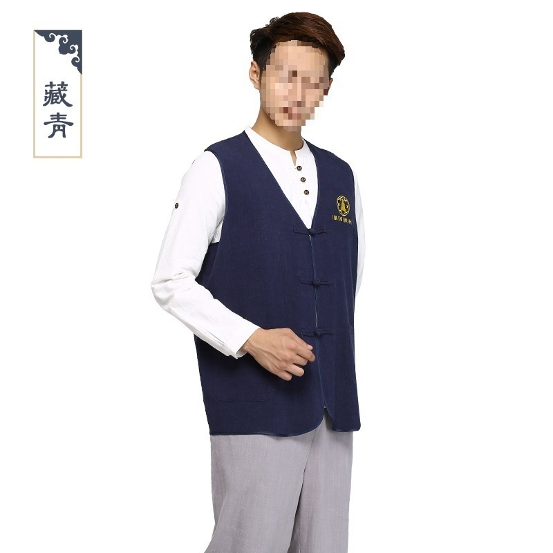 Templu brīvprātīgo vestes ar svītrainu rakstu, corduroy audums, galvenais audums: lins, brīvā piegriezuma, piemērota rudens sezonai