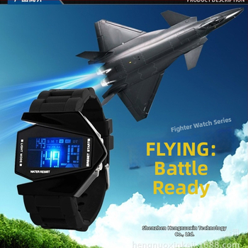 Henderson Hengnuoxin Ψηφιακό LED ρολόι με ξυπνητήρι, 50m αδιάβροχο, ηλεκτρονική LCD κίνηση, σιλικόονινο λουράκι, ρόμβος καντράν