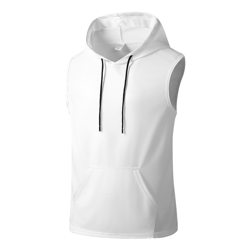 Sporta veste bez piedurknēm, ātri žūstoša, brīvs piegriezums, 100% poliesteris, vienkāršs dizains