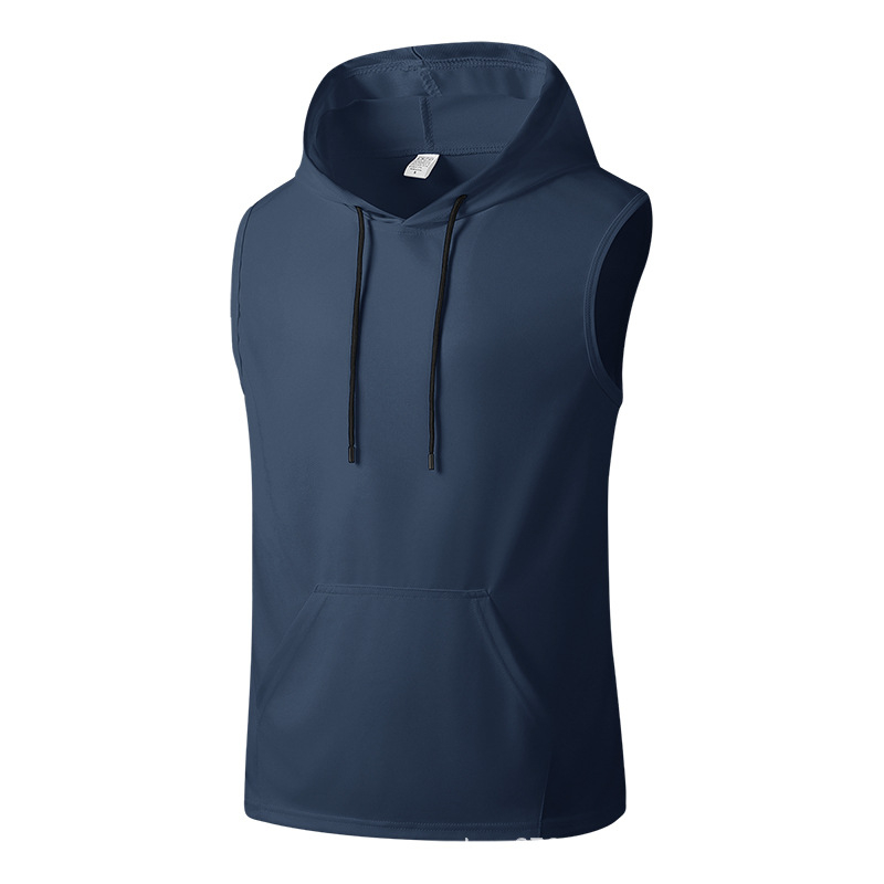 Sporta veste bez piedurknēm, ātri žūstoša, brīvs piegriezums, 100% poliesteris, vienkāršs dizains