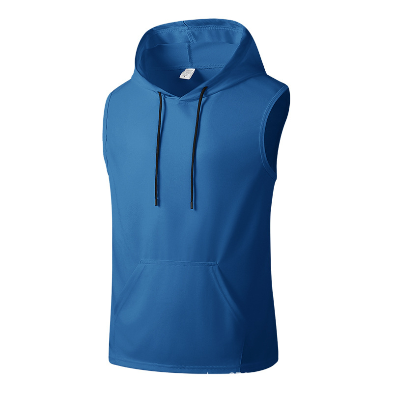 Sporta veste bez piedurknēm, ātri žūstoša, brīvs piegriezums, 100% poliesteris, vienkāršs dizains