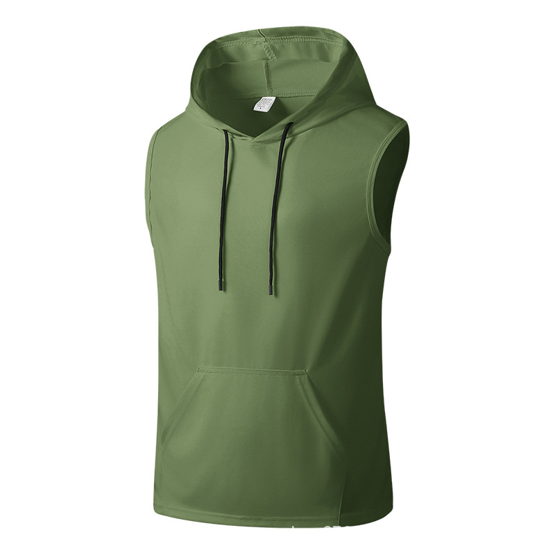 Sporta veste bez piedurknēm, ātri žūstoša, brīvs piegriezums, 100% poliesteris, vienkāršs dizains