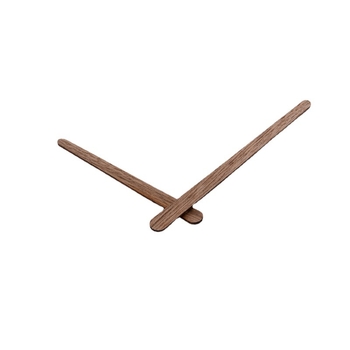 Часовникови стрелки от твърдо дърво черен орех за стенни часовници — персонализирана обработка, отпечатано лого