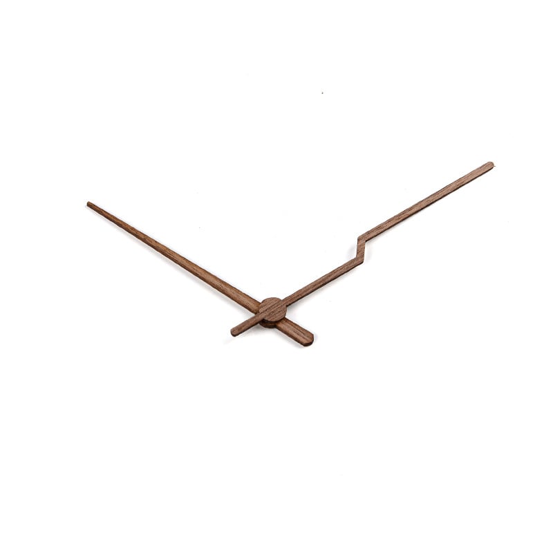 Часовникови стрелки от твърдо дърво черен орех за стенни часовници — персонализирана обработка, отпечатано лого