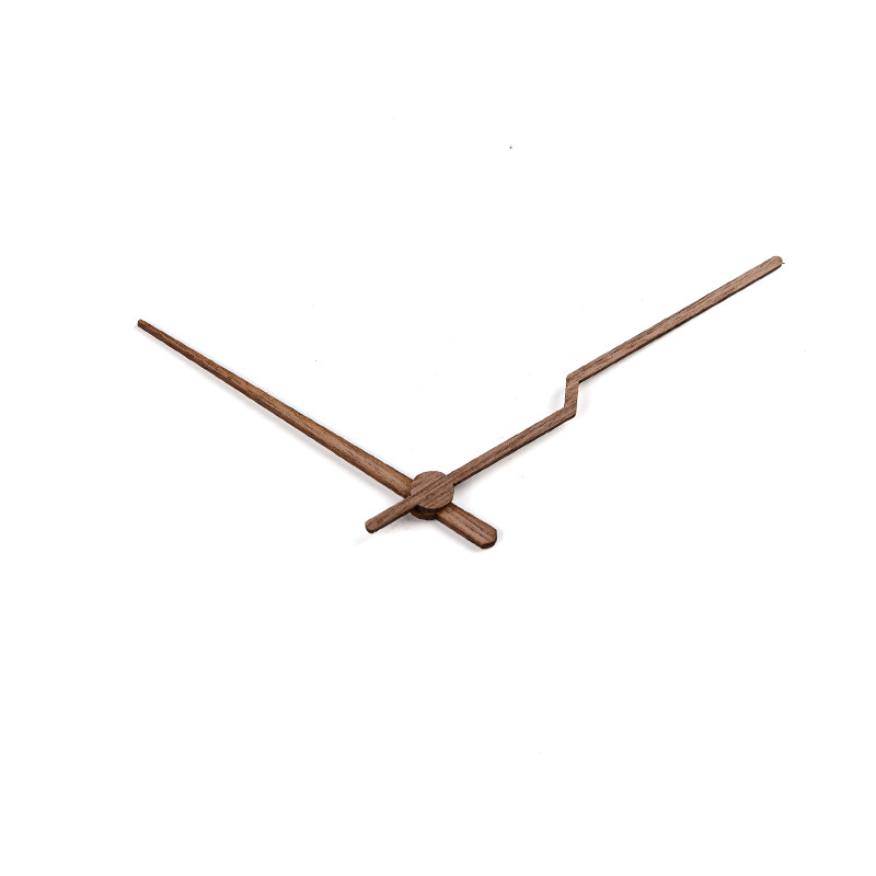 Часовникови стрелки от твърдо дърво черен орех за стенни часовници — персонализирана обработка, отпечатано лого