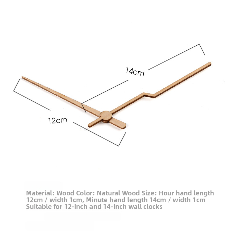 Часовникови стрелки от твърдо дърво черен орех за стенни часовници — персонализирана обработка, отпечатано лого