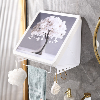 Sienā uzstādāms saliekamā ABS plastmasas mantu uzglabāšanas kārba — putekļu izturīga un ūdensizturīga, bez urbšanas