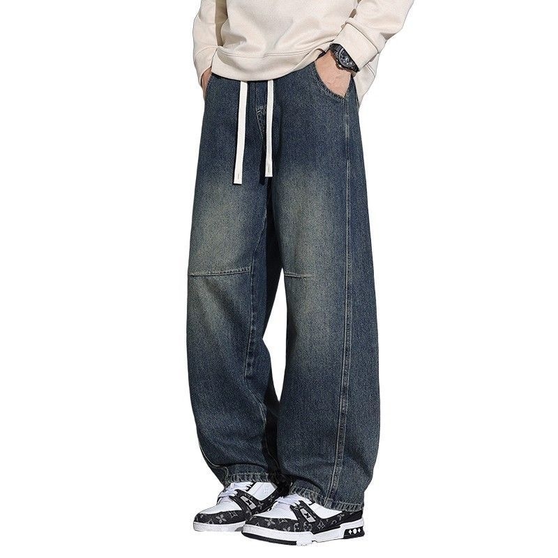 Farmernadrág egyenes szabású, chenille anyagból, középmagas derekú, téli szezonra