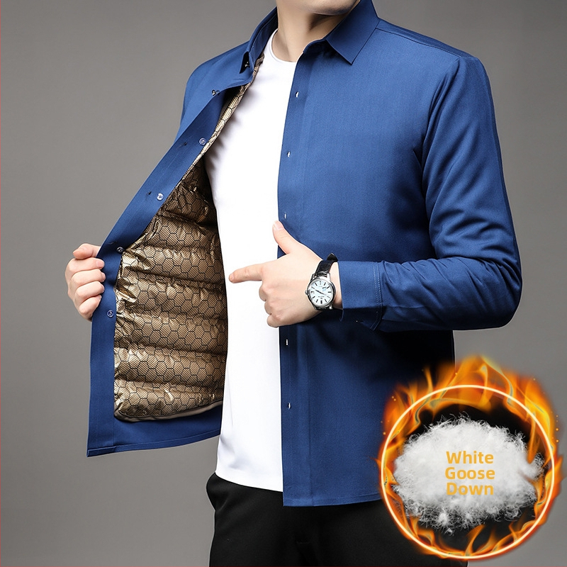 Vyrinis marškinys su grafeno izoliacija ir nuimamą pūkų įdėklą žiemai