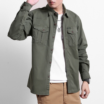 Vyrų medvilninis kardiganas su apykakle tipo lapel, ilgomis rankovėmis, laisvas kirpimas, vientisas raštas, Hongkongo stilius