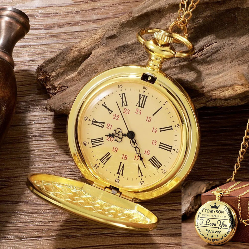Muški džepni sat s retro sklopnim poklopcem, velikim brojčanikom 42 mm, kalendar, svjetleći elementi