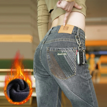 Muške traperice – korejski stil, ravne krojenje, srednji pojas, zatvarač, duljine petčetvrtina