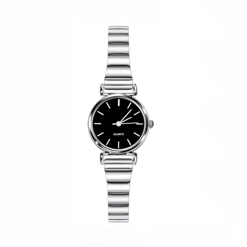 Ženski sat s kvarcnim mehanizmom, čelični kaiš, kućište od cinkove legure, kružni brojčanik promjera 26 mm, analogni prikaz