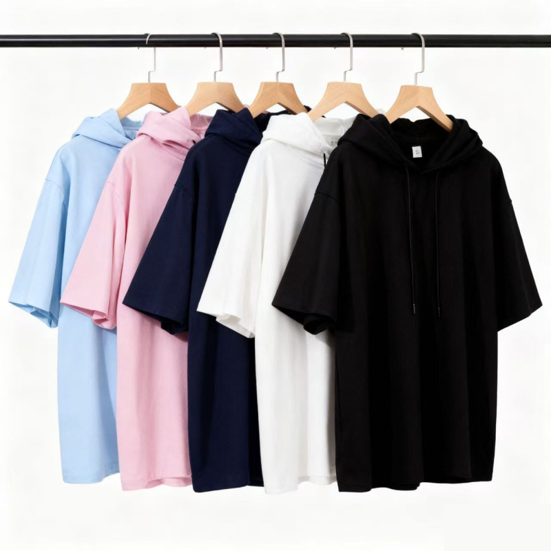 Женски суитшърт с качулка, 3/4 ръкав, полиестер 95%+, ежедневен японско-кореански стил