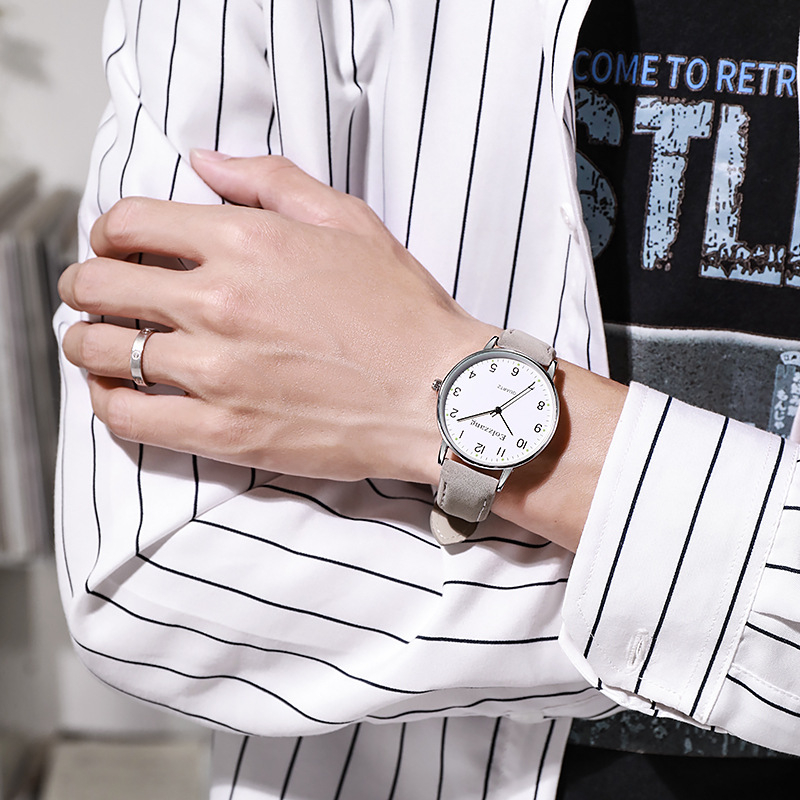 Ženski kvarcni sat Seagull SL68, kućište od legure, kožni remen, Harajuku inspiriran korejski stil