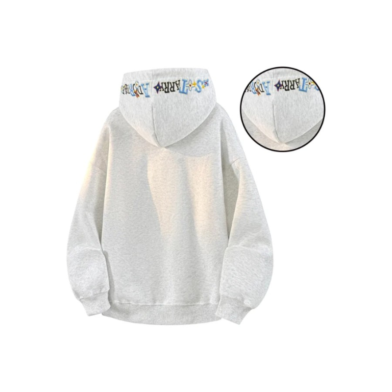 Hoodie u američkom stilu, s velikim slovima izvezenim natpisom, za žene, jesen-zima, širok kroj
