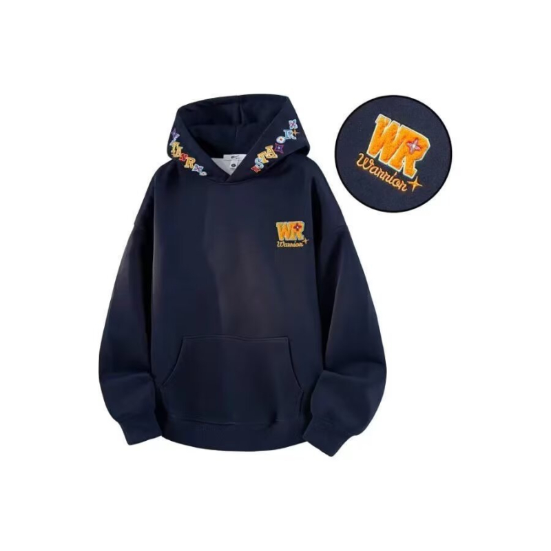Hoodie u američkom stilu, s velikim slovima izvezenim natpisom, za žene, jesen-zima, širok kroj