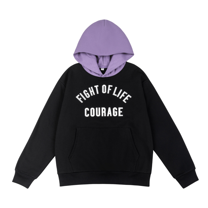 Ženski debeli hoodie s kapuljom, color-block dizajn, opuštena silueta, pamuk-fleece za jesen-zimu