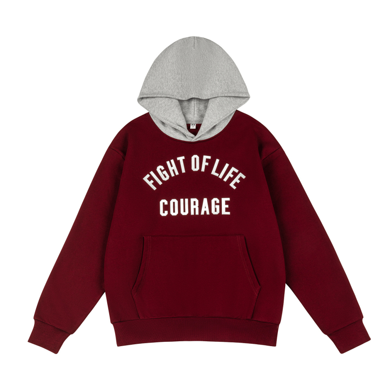 Ženski debeli hoodie s kapuljom, color-block dizajn, opuštena silueta, pamuk-fleece za jesen-zimu