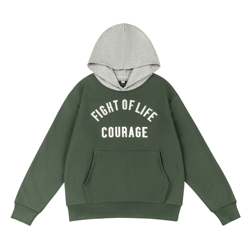 Ženski debeli hoodie s kapuljom, color-block dizajn, opuštena silueta, pamuk-fleece za jesen-zimu