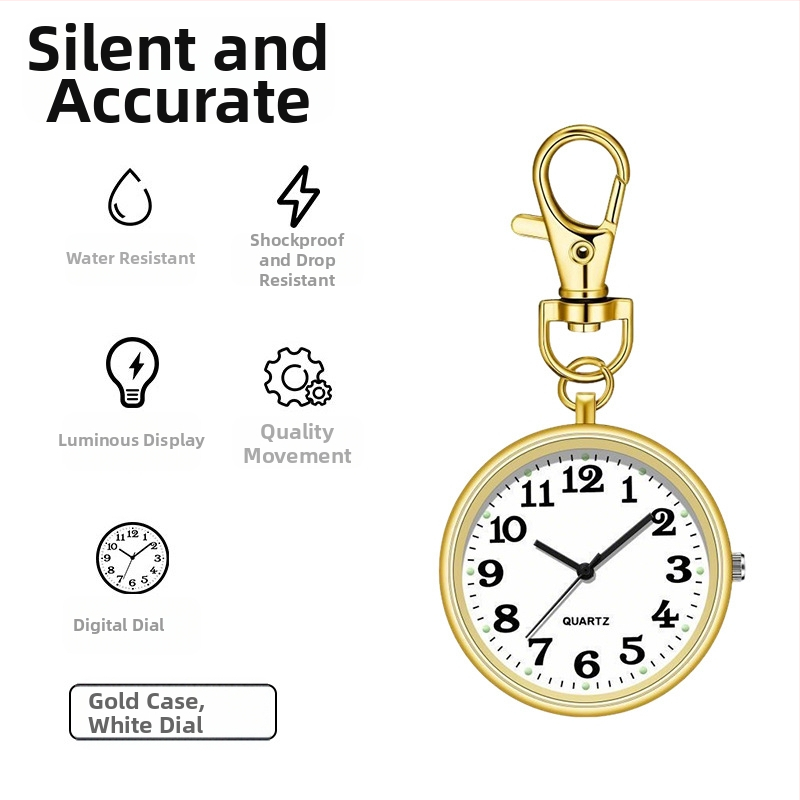 Egzamino kišeninis laikrodis su mechaniniu judėjimu, apvalus ciferblatas 40 mm, lydinio korpusas, įprastas stiklas