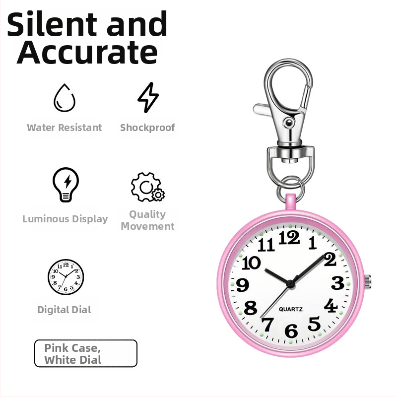 Egzamino kišeninis laikrodis su mechaniniu judėjimu, apvalus ciferblatas 40 mm, lydinio korpusas, įprastas stiklas