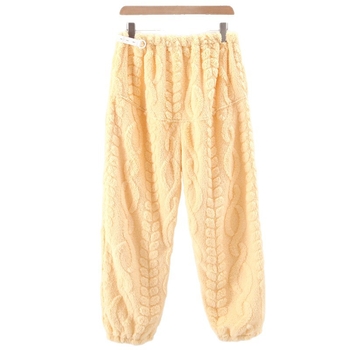 Pantaloni de casă pentru gravidă toamnă iarnă, croială lejeră, talie medie, susținerea abdomenului, țesătură flanel poliester 95%+