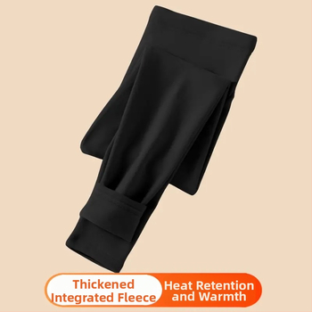 Pantaloni de maternitate cu căptușeală polar, groși, talie înaltă, croială lejeră, pentru toamnă-iarnă