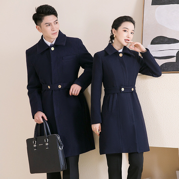 Γυναικείο tweed παλτό μεσαίου μήκους, μακριά μανίκια, μονόμπροστο κούμπωμα, με ζώνη, εξωτερικό ύφασμα 80% πολυεστέρας / 20% βαμβάκι, επένδυση 100% βαμβάκι