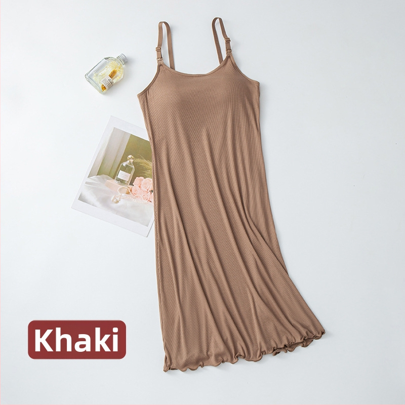 Zīdīšanas kleita ar siksnām un iebūvētu krūšu spilventiņu, viegls neilona audums, plāns materiāls, piemērota vasarai un pavasarim