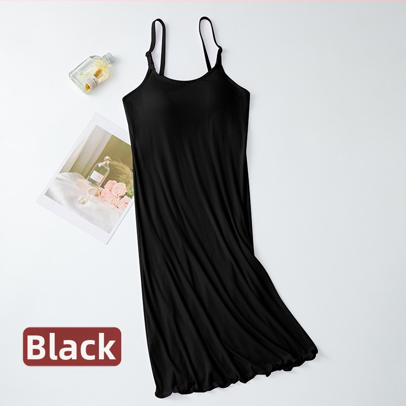 Zīdīšanas kleita ar siksnām un iebūvētu krūšu spilventiņu, viegls neilona audums, plāns materiāls, piemērota vasarai un pavasarim