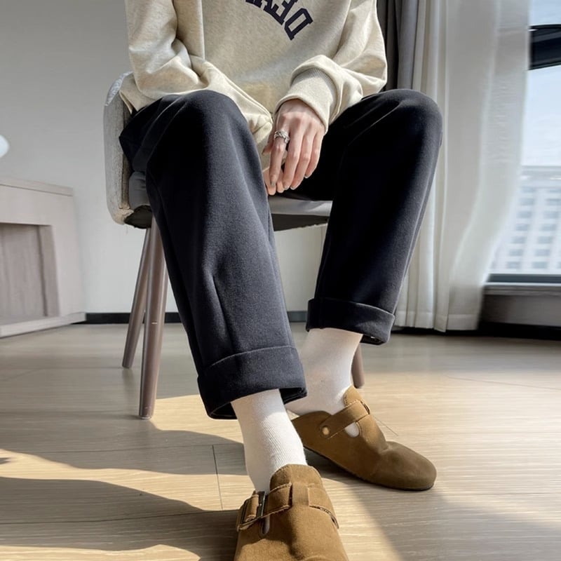 Pantaloni de maternitate Harem, Susținere pentru abdomen, Lungime lungă, Grosime medie, Amestec lână-poliester cu bumbac <30%