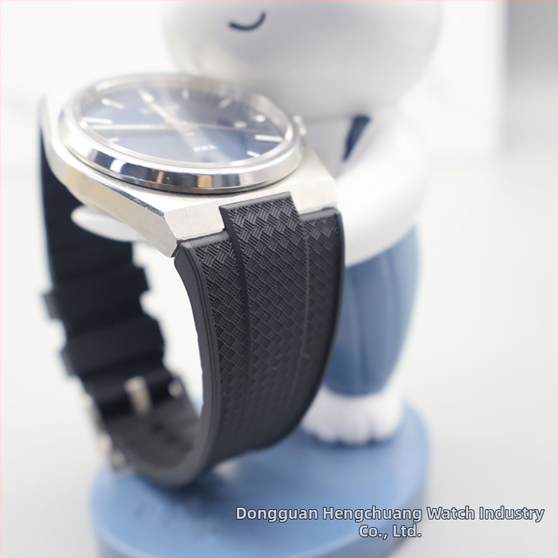 Tekutý silikónový náramok na hodinky pre TianPRX Super Player, model T137.407/410 s konvexným otvorom, Hengchuang, leto 2024