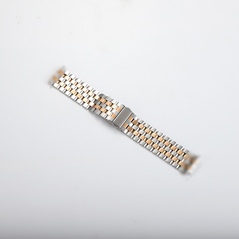 Ατσάλινο λουρί πέντε συνδέσμων Tank για Samsung Galaxy Watch, συμβατό με Huawei GT Smartwatch, καθολικό μεταλλικό λουρί