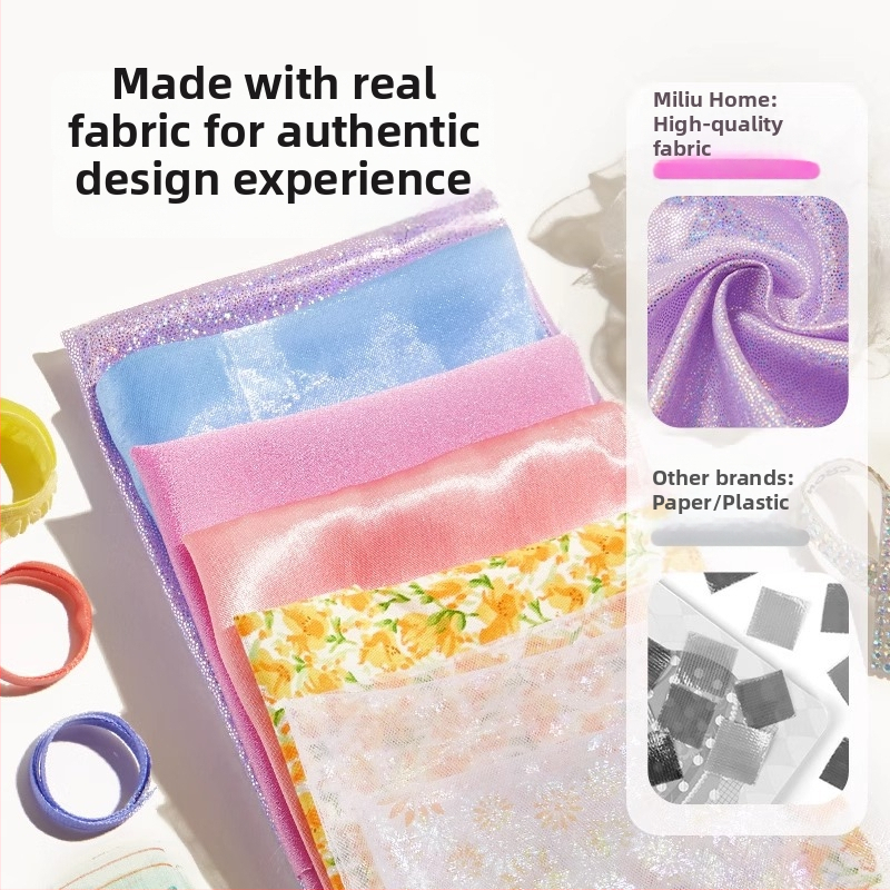 Mideer ručno izrađena DIY igračka za djevojčice – Tiha knjiga s dodacima za princezin kostim, uzrast 4–6 godina