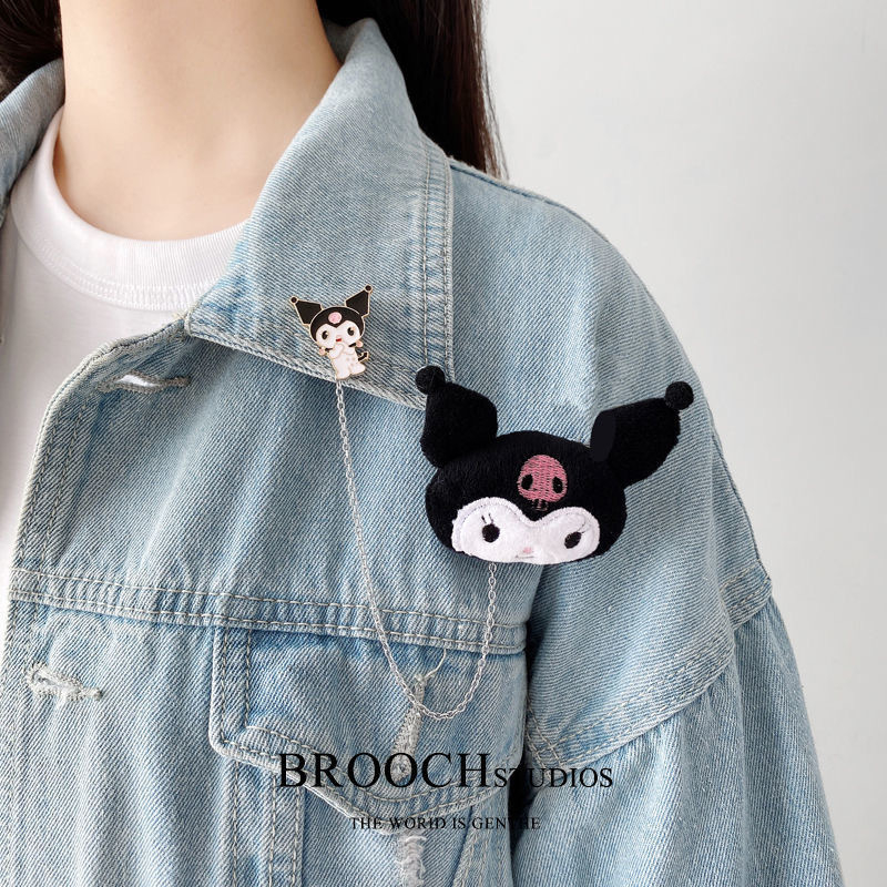 Broš s dinosaurusom, plišanim Pikachu, tigrom i pandom — cinkov legura, elektrogalvanizacija, INS stil, unisex