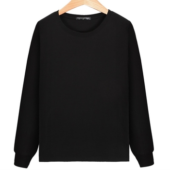 Garām piedurknēm T-krekls ar apaļu kaklu, 96% kokvilna, audums 180 g/m², brīvs piegriezums, piemērots pavasarim un rudenim