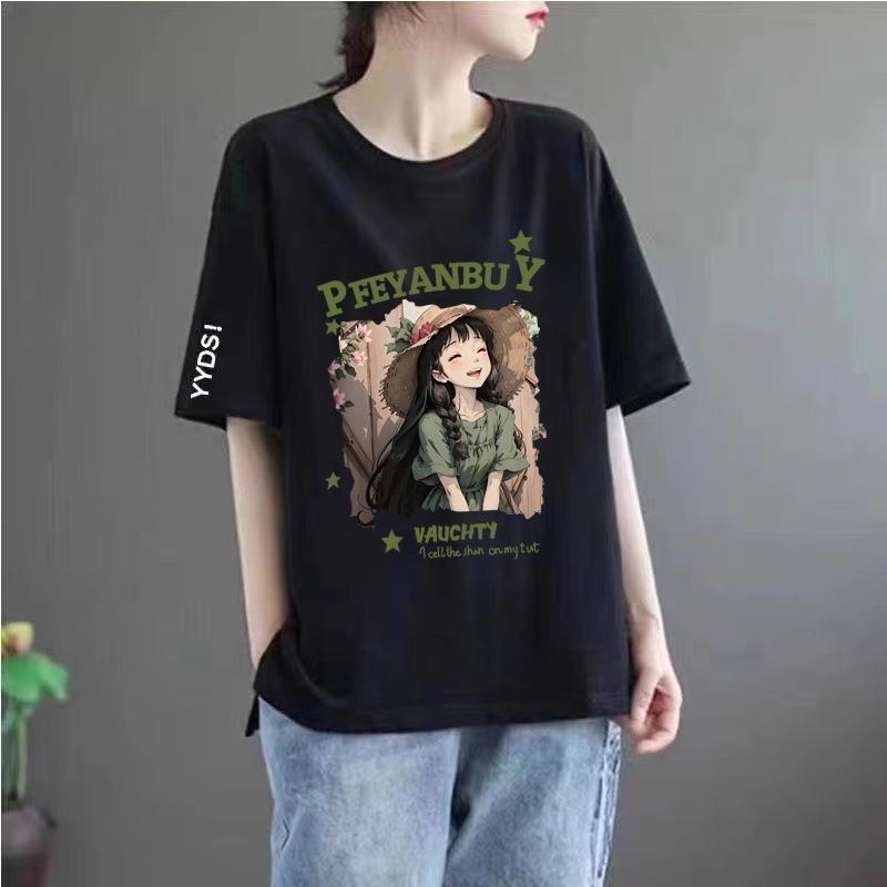 Ženski T-shirt plus veličine, ležernog kroja, za ljeto, s kratkim rukavima, koji skriva trbuh