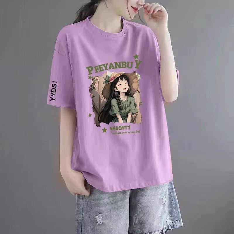 Ženski T-shirt plus veličine, ležernog kroja, za ljeto, s kratkim rukavima, koji skriva trbuh
