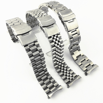 Nerđajući čelični kaiš za sat SKX007/009, širina 20–22 mm, ronilačka sigurnosna kopča s tri perlice
