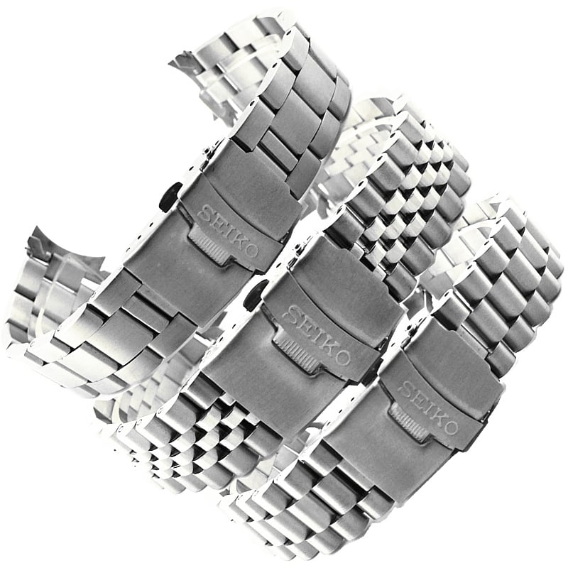 Nerđajući čelični kaiš za sat SKX007/009, širina 20–22 mm, ronilačka sigurnosna kopča s tri perlice