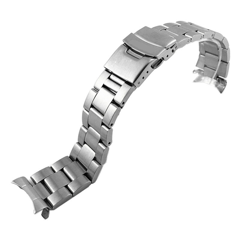 Nerđajući čelični kaiš za sat SKX007/009, širina 20–22 mm, ronilačka sigurnosna kopča s tri perlice