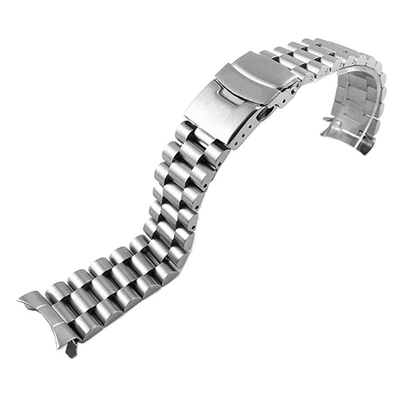 Nerđajući čelični kaiš za sat SKX007/009, širina 20–22 mm, ronilačka sigurnosna kopča s tri perlice