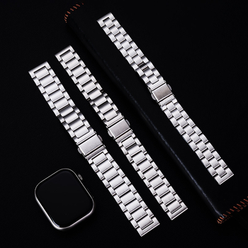 Remen Apple Watch od nehrđajućeg čelika, unisex, ravni završetak, izdanje zima 2023