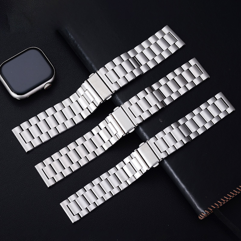 Remen Apple Watch od nehrđajućeg čelika, unisex, ravni završetak, izdanje zima 2023
