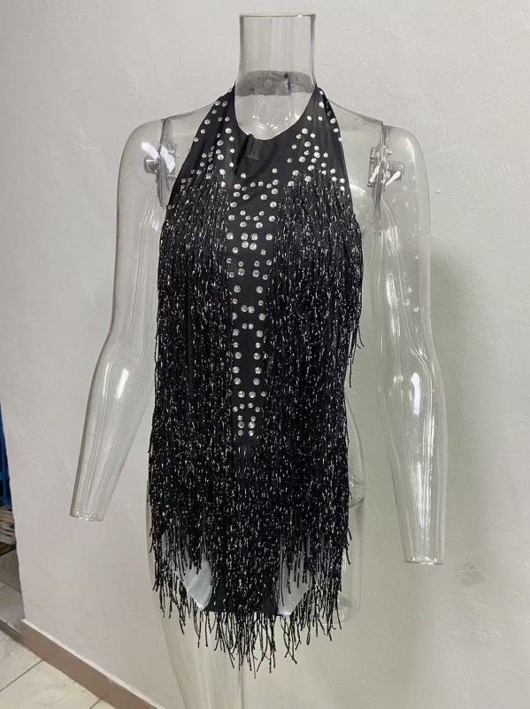 NOVANCE skatuves kombinezons ar sariem un rhinestones ar karstās piestipināšanas kristāliem, elastīgs maisījums 30% spandekss un 70% poliesters, šaurs griezums, pank-stila iela, pavasaris 2025