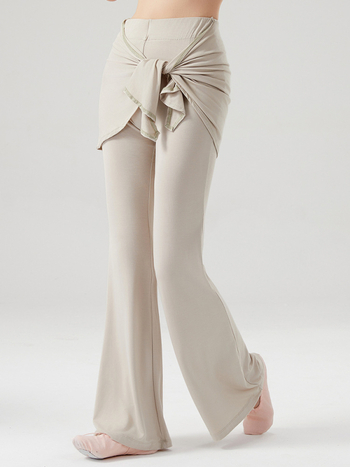 Γυναικείοι χορευτικοί παντελόνες από μεModal-βισκόζη ανάμειξη (93% ραϊόν, 7% σπάντεξ), λεπτό σιλουέτα με φλάερ, κάλυψη ισχίων, κατάλληλοι για σκηνή