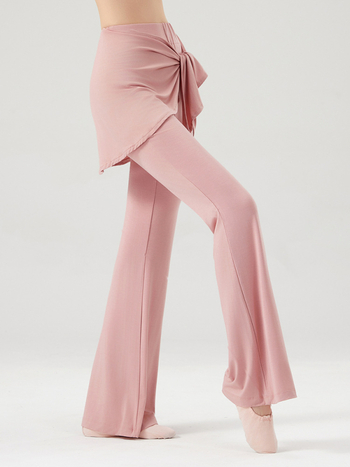 Γυναικείοι χορευτικοί παντελόνες από μεModal-βισκόζη ανάμειξη (93% ραϊόν, 7% σπάντεξ), λεπτό σιλουέτα με φλάερ, κάλυψη ισχίων, κατάλληλοι για σκηνή