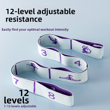 Joga elastična traka za otvaranje ramena, rastezna traka za plesne vježbe, visoka elastičnost, razine otpora 8/10/12