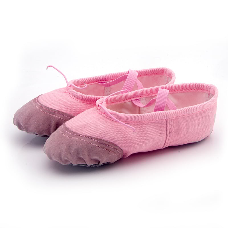 Pantofi de dans pentru adulți, unisex, talpă din piele, partea superioară din pânză, respiranti și ușori, potriviți pentru balet, dans modern și latino